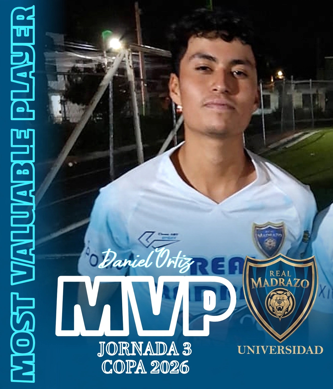 Jugador del partido en la Jornada 3 de la liga de las estrellas categoria Universidad del Real Madrazo