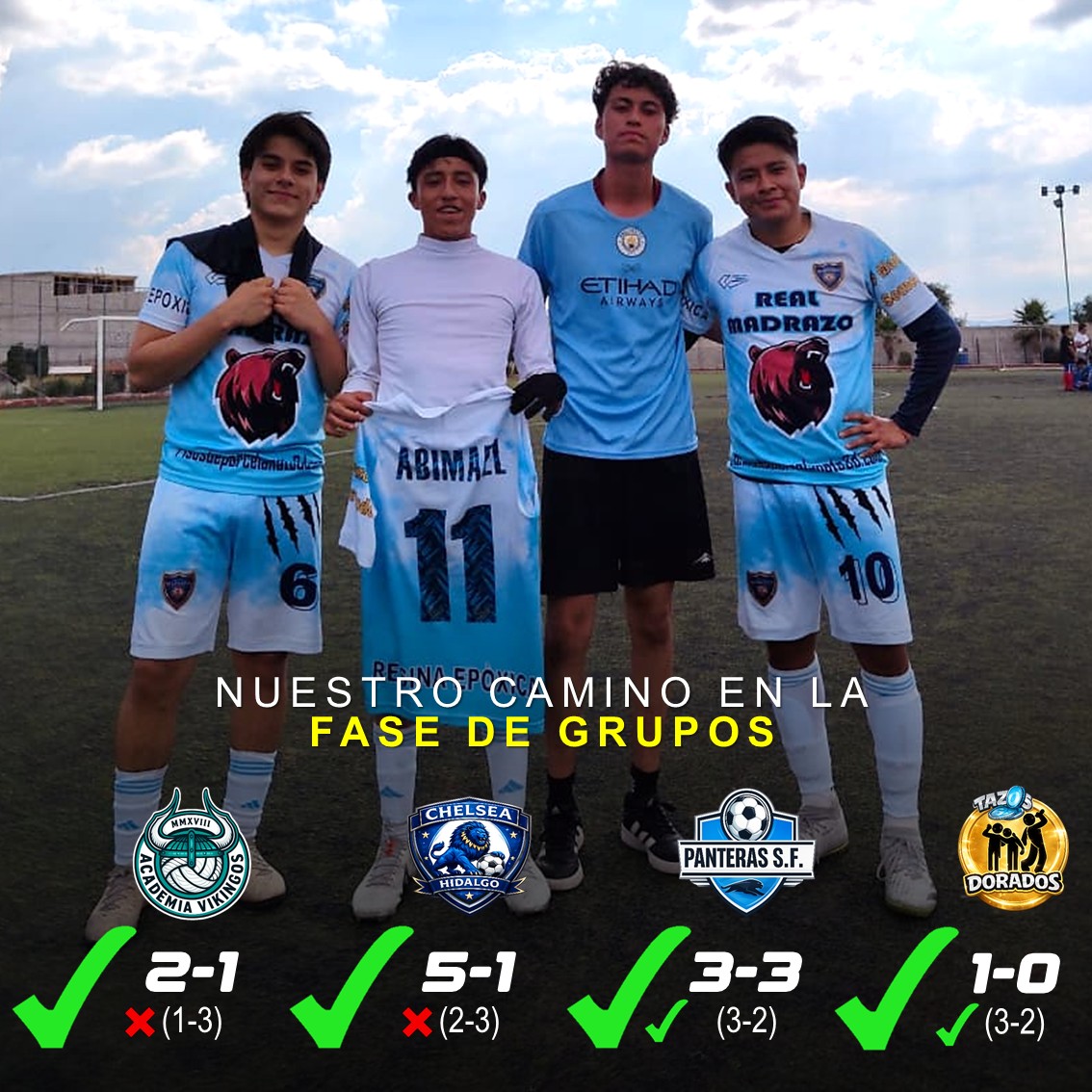 Resultados de las 4 jornadas del torneo vacacional del Real Madrazo